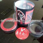 transparent packaging PVC PET printing packaging tube any