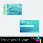 transparent plastic business cards XC-V78