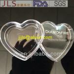 Transparent plastic heart shape plastic clear box 2050