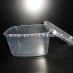 Transparent Rectangle Microwaveable food container 750ml PP material MYH750