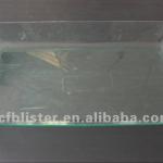 Transparent square plastic tray PVC 002