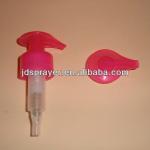 transprent red lotion pump(on-off) JD,jd3052