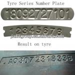 tyre series number aluminium plate JH