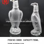 Unique Design Eagle Glass Bottle For Wine or Perfume Manufacturer X0655 Eagle Glass Bottle For Wine or Perfume