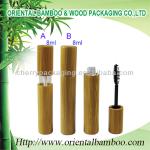 Unique Lipgloss Tube Cosmetic Lip Gloss Cases Bamboo Mascara Bottle OEM BLM002