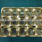 vacuum formed plastic chocolate tray,thermoforming packing tray Cometic18