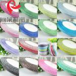 wedding decorative/christmas decoration/gift packing red/pink/blue/green....metallic ribbon