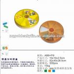 Weekly 7 Slots Round Shape Plastic Pill Box HC1221