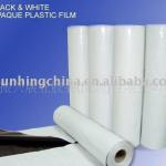 White and black opaque plastic film White and black opaque plastic film