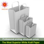 white kraft paper bag with twisted handles KY-009