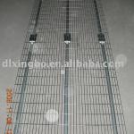 Wire mesh decking for pallet rack F-channel