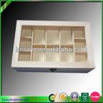 Wood tie box pine wood boxes with compartments BD--476