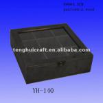 wooden tea box with resin glass YH09-140PC