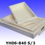 wooden tray for food or fruit YH06-840S/3,YH06-840 S/3