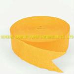 Yellow Jumbo Crepe Paper Streamers