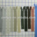 YKK Nylon Coil Zippers earth tones LOW RISE etc 5.5&quot; - 12&quot; 6 per item OEM